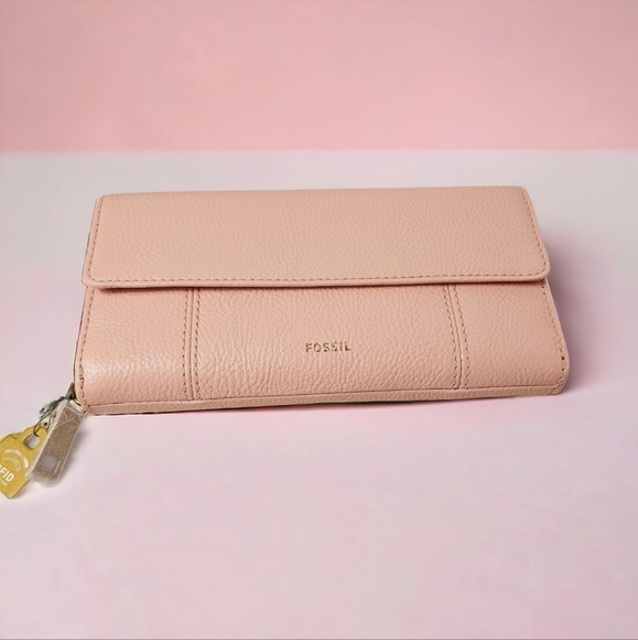 Fossil Jori Rennaisance Rose Flap Clutch RFID Wallet - Picture 1 of 7